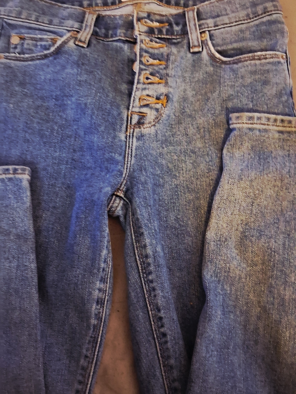 Authentic Women's Hudson Blair Super Skinny Sparrow Wash Button Jeans Size 24